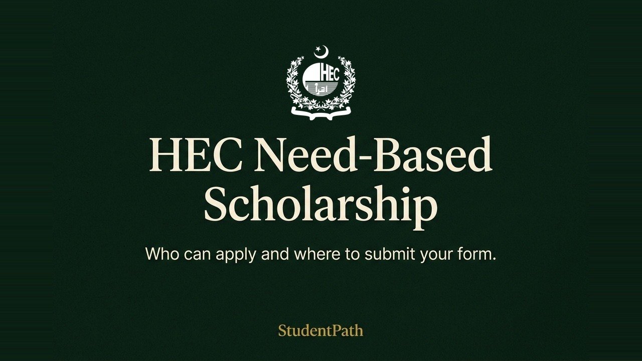 HEC logo above the HEC Need-Based Scholarship guide title